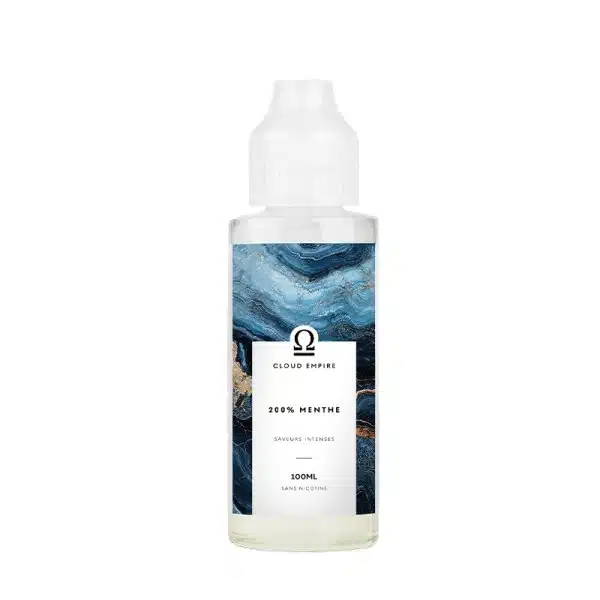 e-liquide FUU Cloud Empire 200% Menthe 100 ml mentholé ultra frais