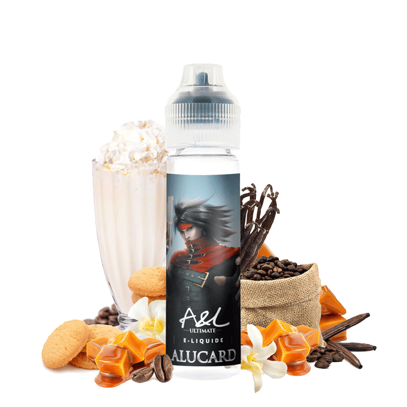 e-liquide Alucard 50 ml Ultimate Arômes et Liquides milkshake café vanille caramel biscuit