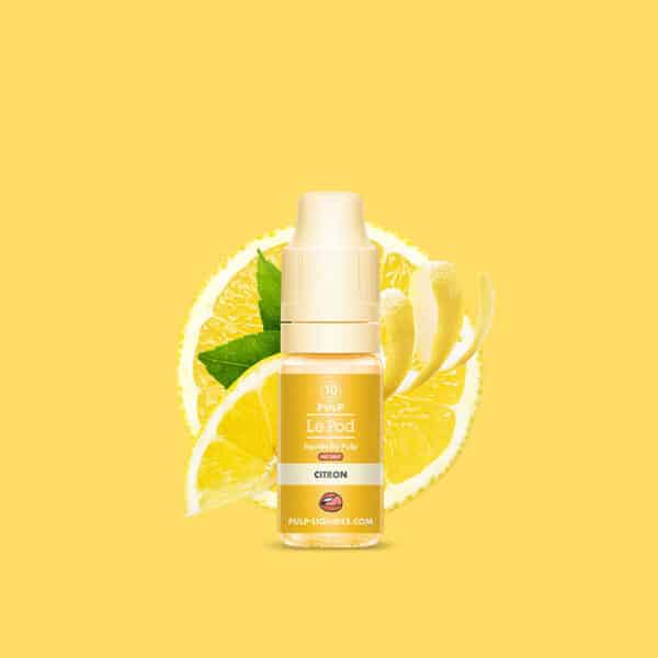 e-liquide Citron 10 ml Le Pod Liquide by Pulp sels de nicotine