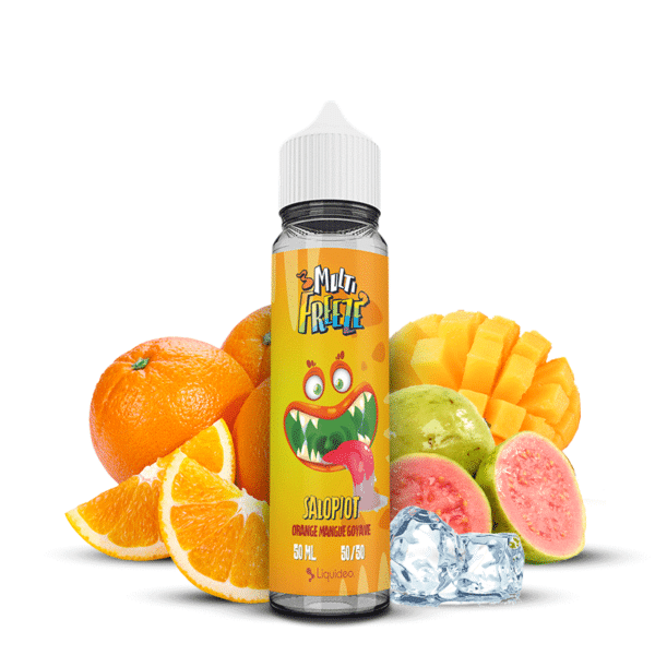 e-liquide Multi Freeze Salopiot Orange Mangue Goyave 50 ml Liquideo fruité glacé