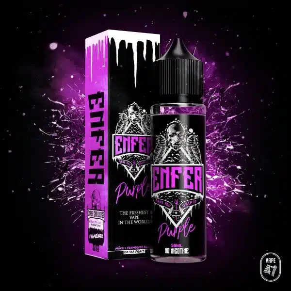 e-liquide ENFER Purple 50 ml mûre framboise bleue fruité frais