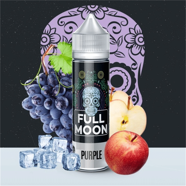 e-liquide Purple 50 ml Full Moon raisin rouge pomme fruité