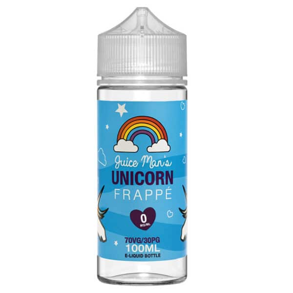 e-liquide Juice Man’s Unicorn Frappé 100 ml gourmand fruité crème fouettée barbe à papa