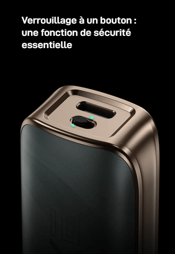 Pod Luxe X3 Vaporesso 2600mAh, 45W, airflow réglable 3 Verrouillage par bouton du Kit Vaporesso Luxe X3 (fonction sécurité)