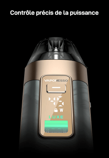 Pod Luxe X3 Vaporesso 2600mAh, 45W, airflow réglable 5 Pod Vaporesso Luxe X3 2600mAh 45W écran TFT Dual Mesh 5ml