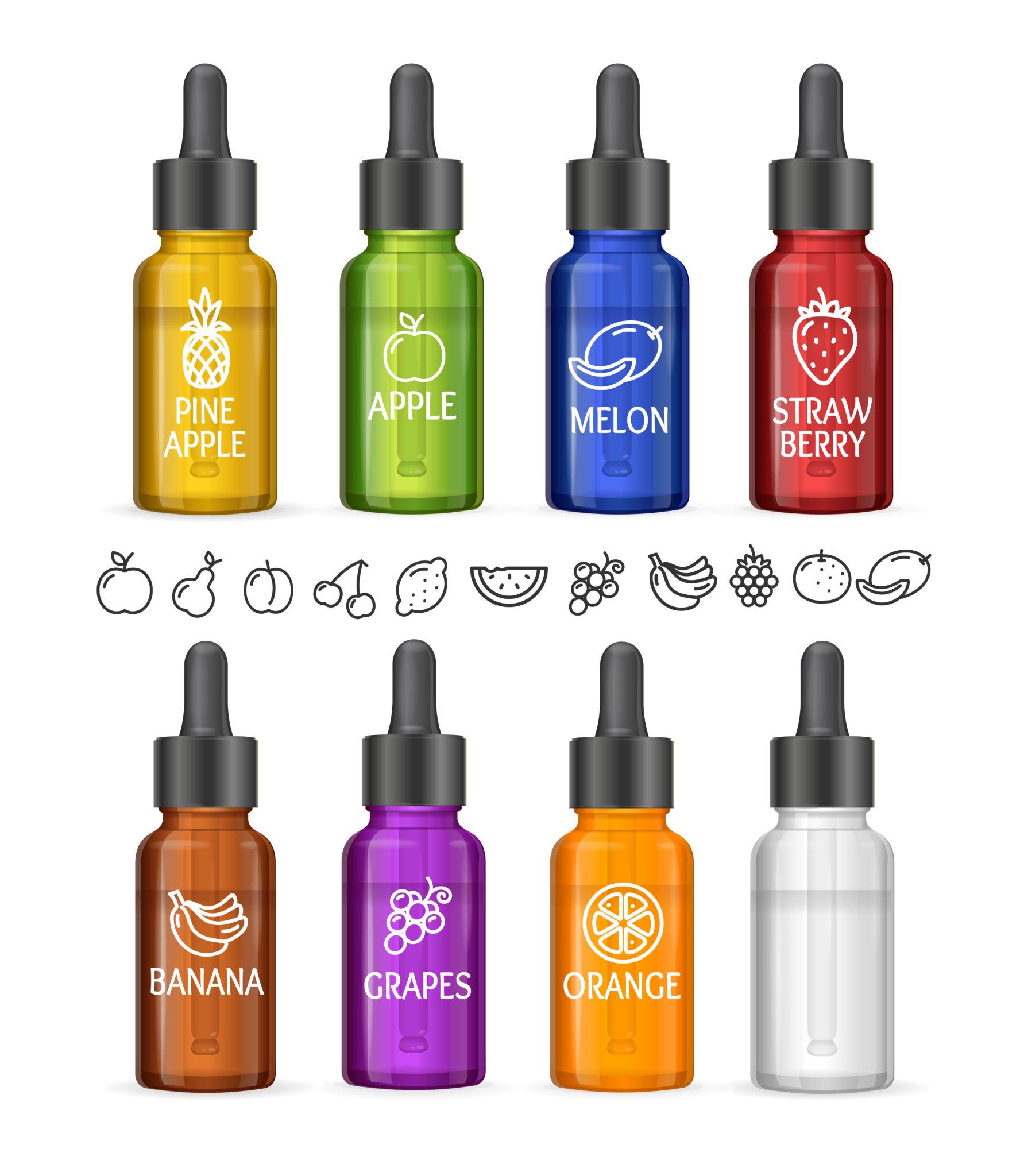 "Guide sur le choix du e-liquide idéal - sélection de flacons"