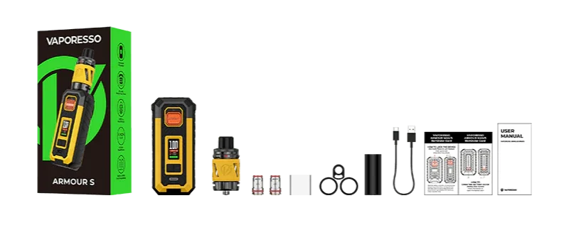 Kit Armour S iTank T Vaporesso 1 Contenu de la boite Armour S I Tank T