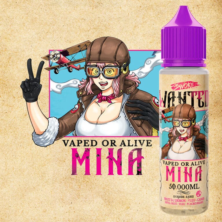 e-liquide mina wanted swoke 50 ml illustration