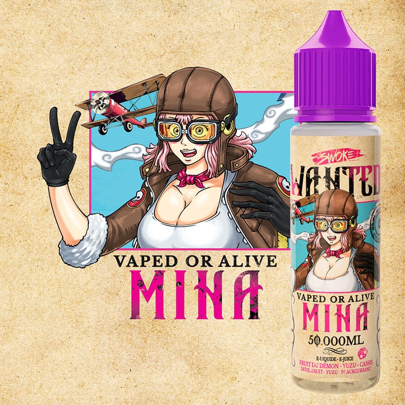 e-liquide mina wanted swoke 50 ml illustration